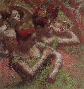 Edgar Degas Dancer triming dress oil